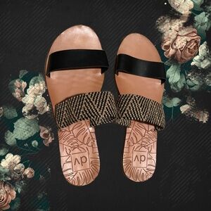 DV Daedra Woven Stretch Two Band Slide Sandals